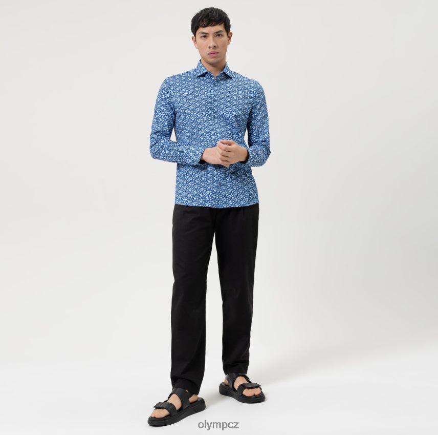 oblečení OLYMP Ne. six 24/sedm super slim, business shirt, kent, marine PN4446138