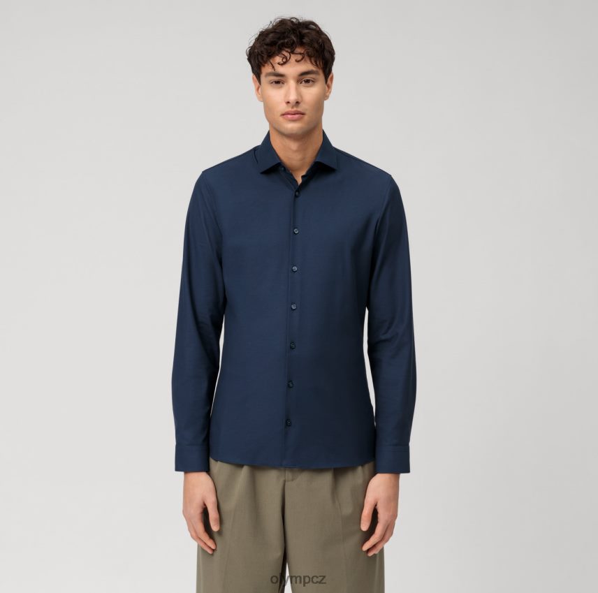 oblečení OLYMP Ne. six 24/sedm super slim, business shirt, kent, marine PN444621