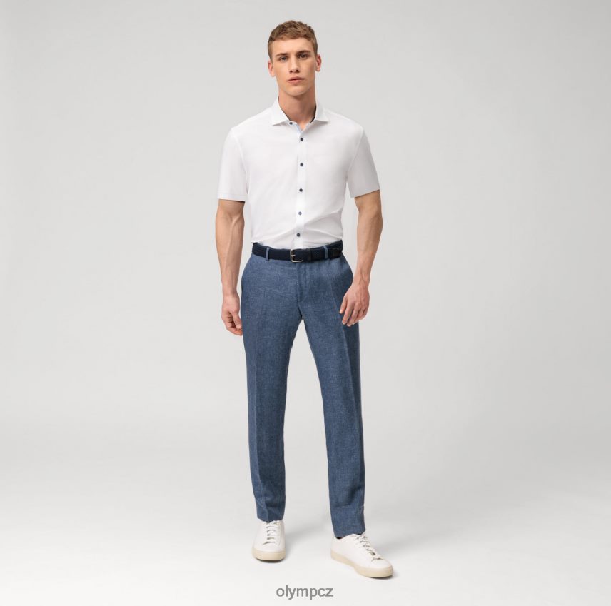 oblečení OLYMP Ne. six 24/sedm super slim, business shirt, kent, white PN4446225