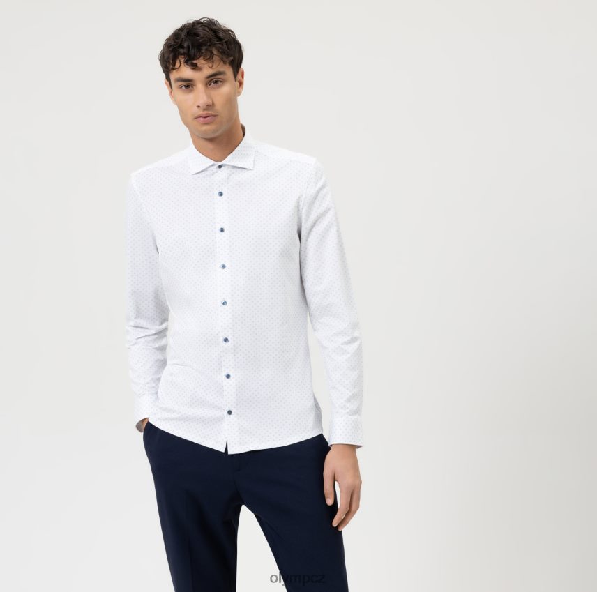 oblečení OLYMP Ne. six 24/sedm super slim, business shirt, kent, white PN44466