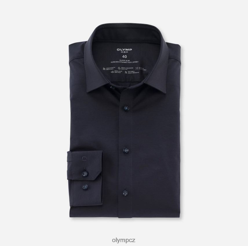 oblečení OLYMP Ne. six 24/sedm super slim, business triko, dlouhý rukáv extra dlouhý, městský kent, marine PN4446289