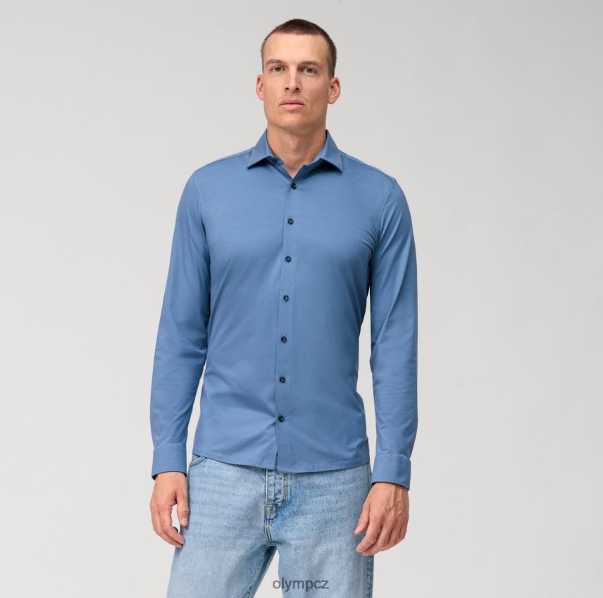 oblečení OLYMP Ne. six 24/sedm super slim, business triko, městský kent, norimberská modrá PN444643