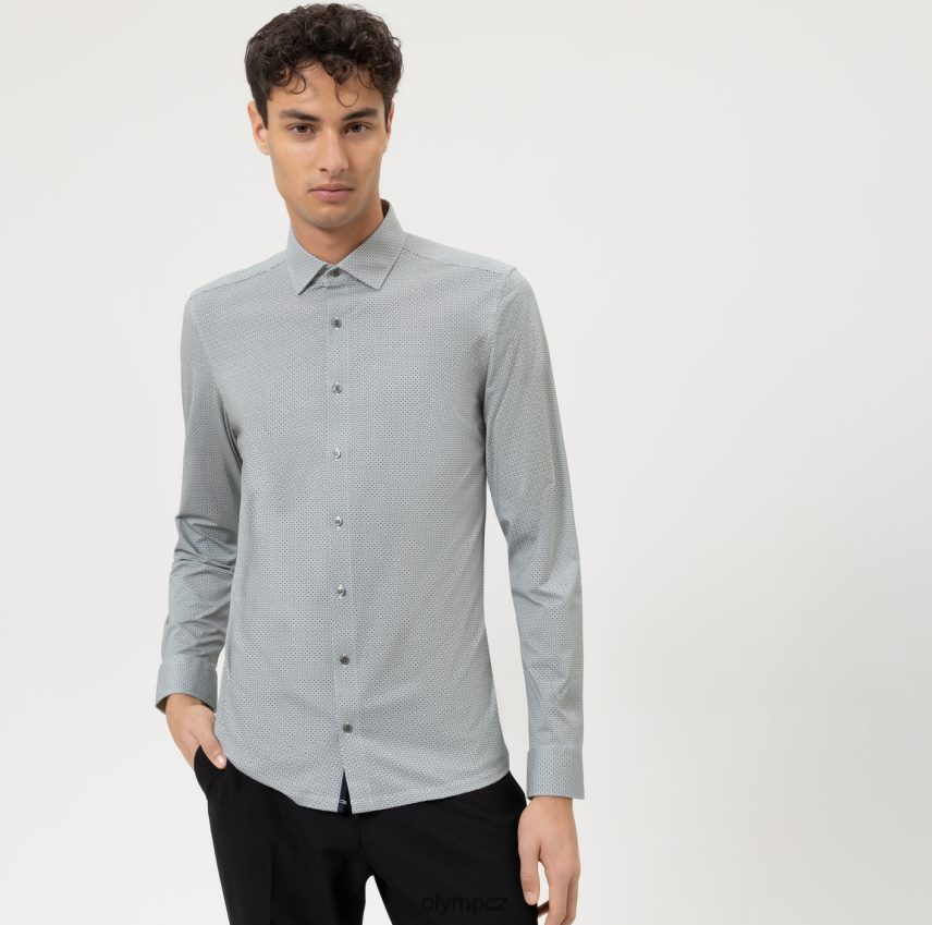 oblečení OLYMP Ne. six 24/sedm super slim, business triko, moderní kent, limetka PN4446152