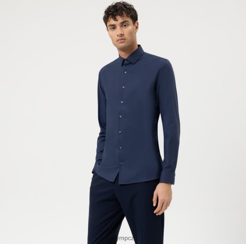 oblečení OLYMP Ne. six 24/sedm super slim, business triko, moderní kent, marine PN444633