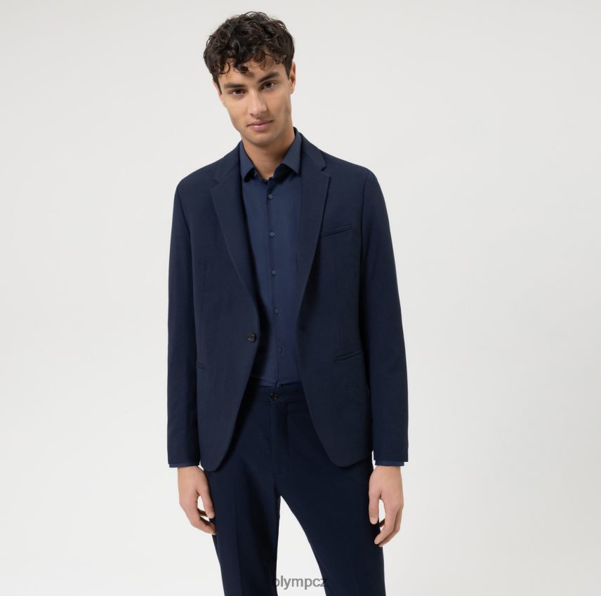 oblečení OLYMP Ne. six 24/sedm super slim, business triko, moderní kent, marine PN444633