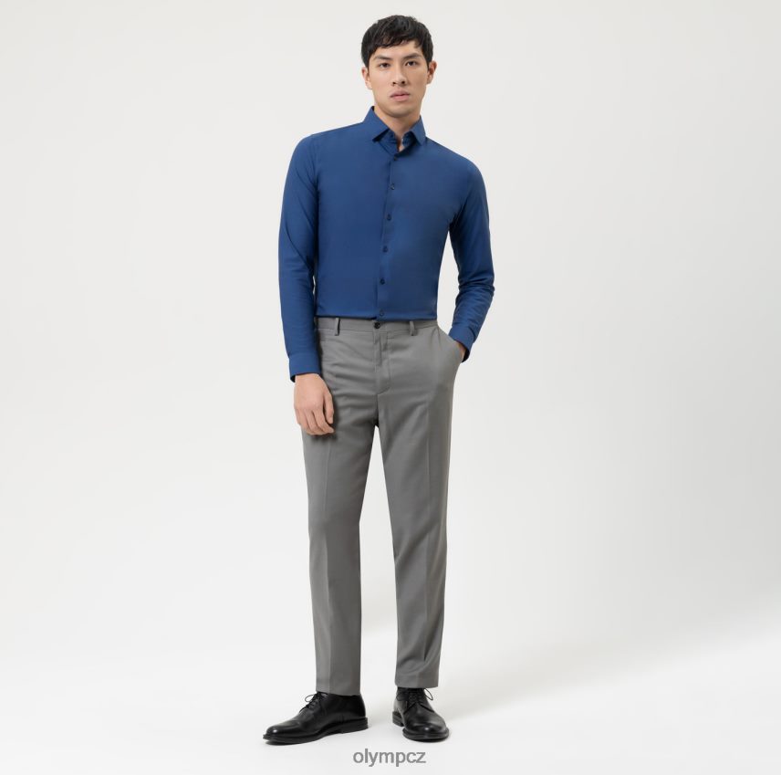 oblečení OLYMP Ne. six 24/sedm super slim, business triko, moderní kent, norimberská modrá PN4446159