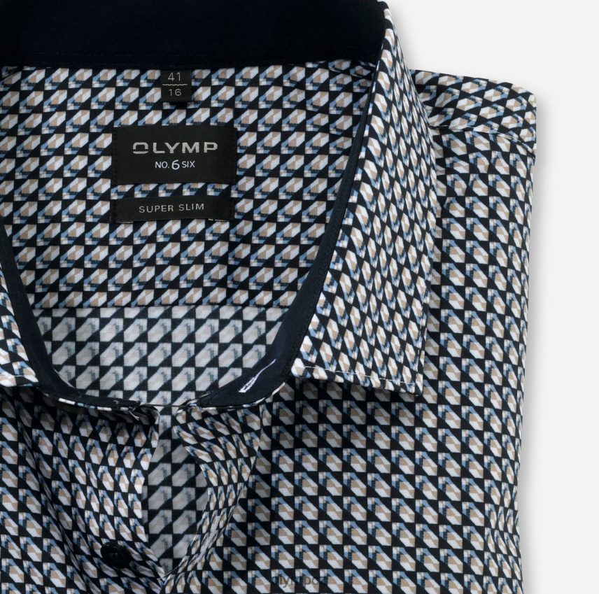oblečení OLYMP Ne. six super slim, business triko, dlouhý rukáv extra dlouhý, moderní kent, přírodní PN4446309