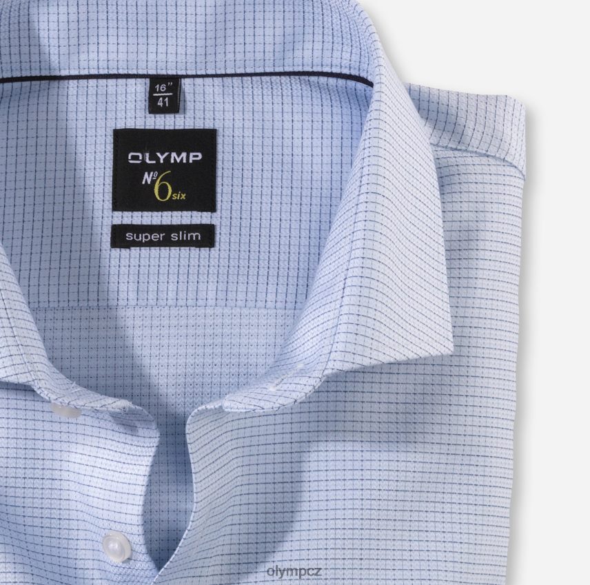 oblečení OLYMP Ne. six super slim, business triko, dlouhý rukáv extra dlouhý, royal kent, bleu PN4446298