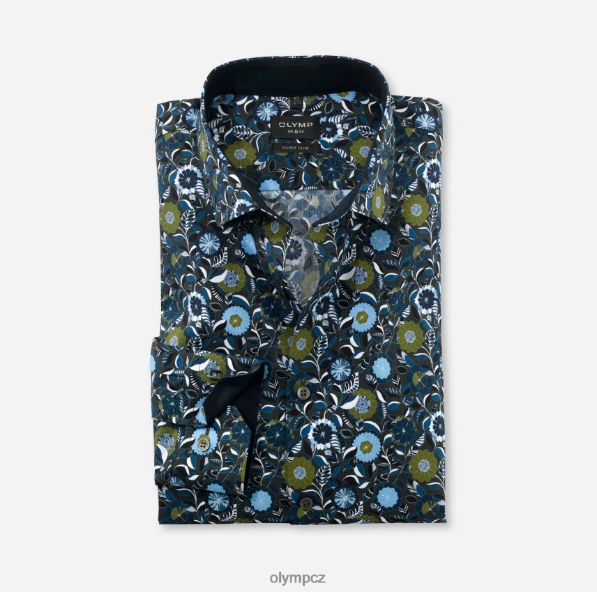 oblečení OLYMP Ne. six super slim, business triko, moderní kent, limetka PN444610