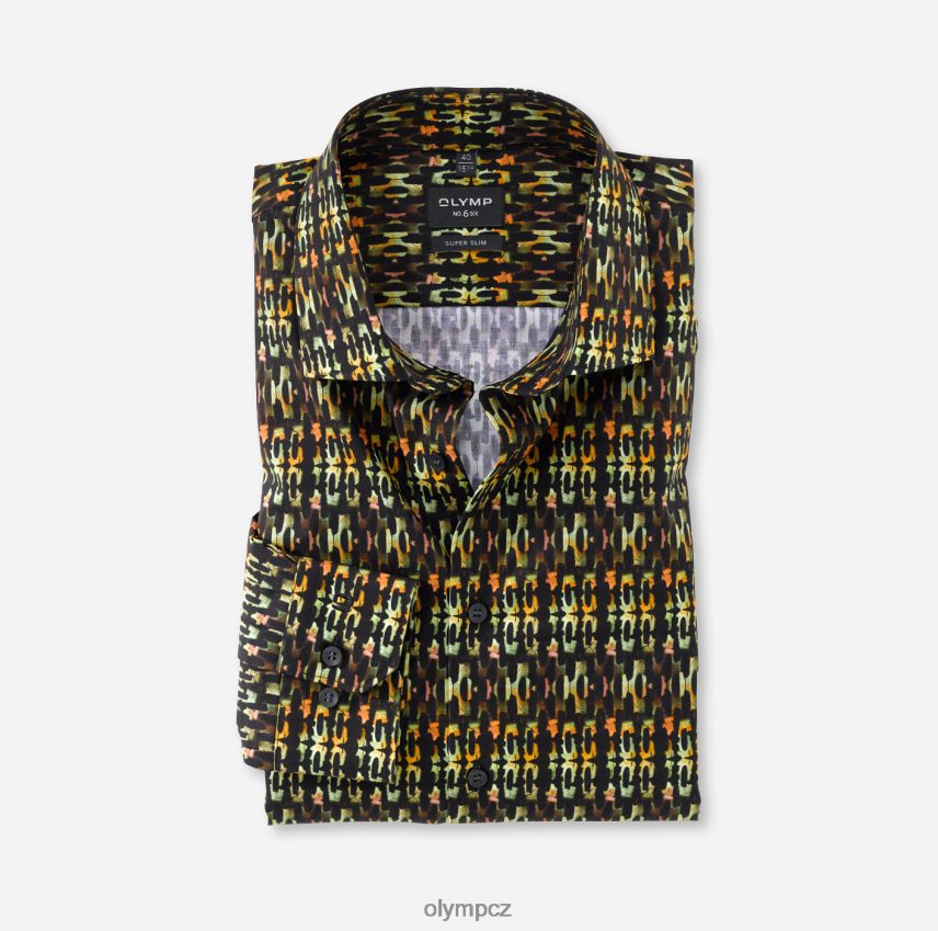 oblečení OLYMP Ne. six super slim, business triko, moderní kent, limetkově zelená PN4446160