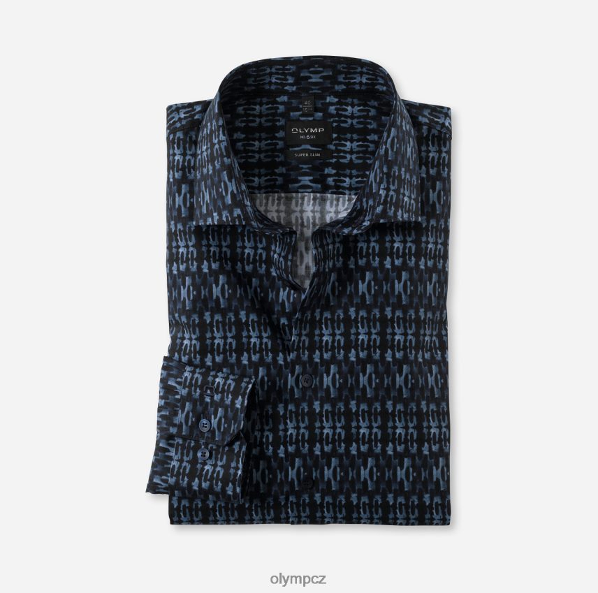 oblečení OLYMP Ne. six super slim, business triko, moderní kent, marine PN444618