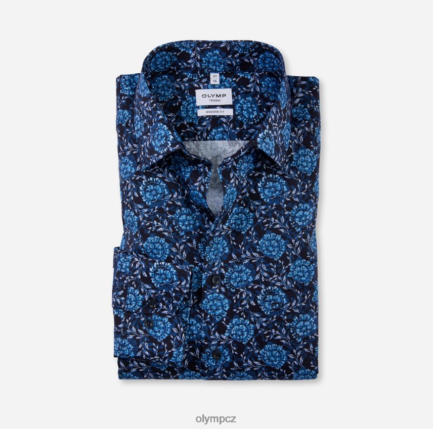 oblečení OLYMP tendenz moderní střih, obchodní košile, new kent, marine PN44461729