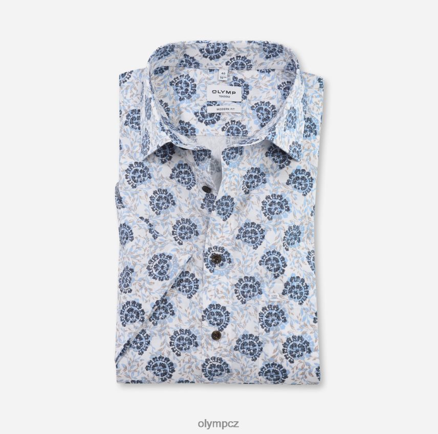 oblečení OLYMP tendenz moderní střih, obchodní košile, nový kent, bleu PN44461710