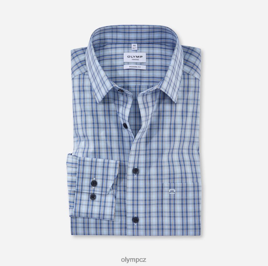 oblečení OLYMP tendenz moderní střih, obchodní košile, nový kent, bleu PN44461727