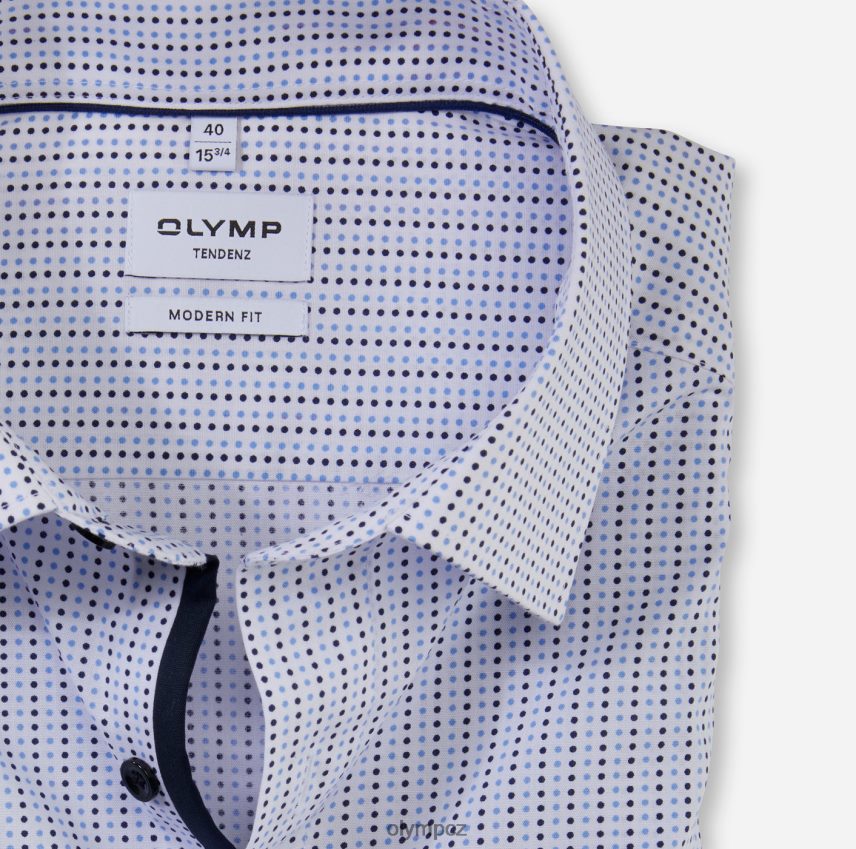 oblečení OLYMP tendenz moderní střih, obchodní košile, nový kent, bleu PN44461739