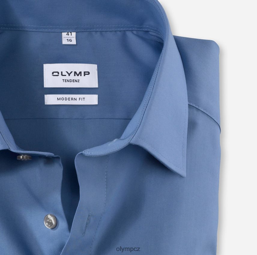 oblečení OLYMP tenenz moderní střih, obchodní košile, nový kent, modrá PN44461746