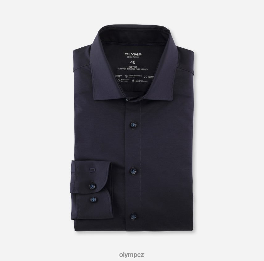 oblečení OLYMP 5. úroveň 24/sedm body fit, business triko, dlouhý rukáv extra dlouhý, new york kent, marine PN4446860