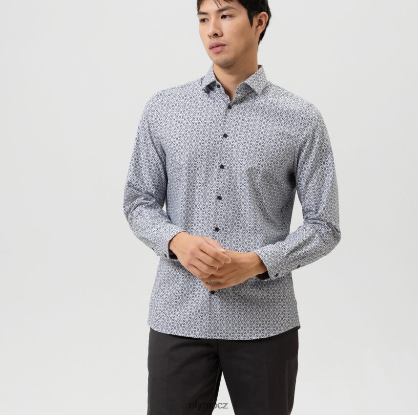 oblečení OLYMP 5. úroveň 24/sedm body fit, obchodní košile, moderní kent, černá PN4446720