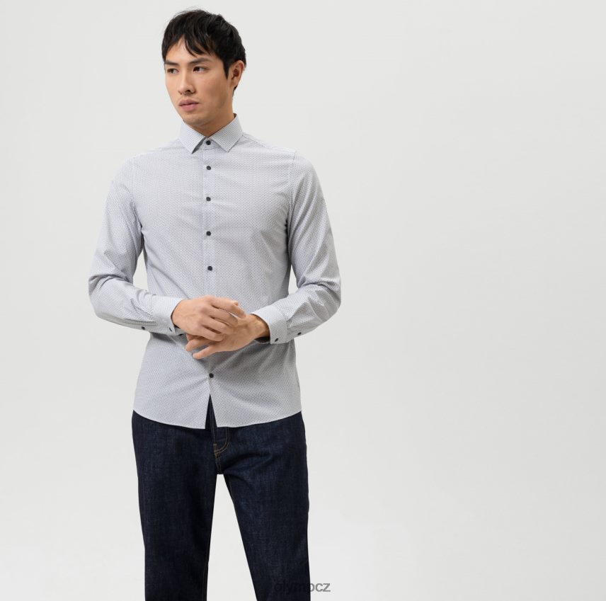 oblečení OLYMP 5. úroveň 24/sedm body fit, obchodní košile, moderní kent, černá PN4446781