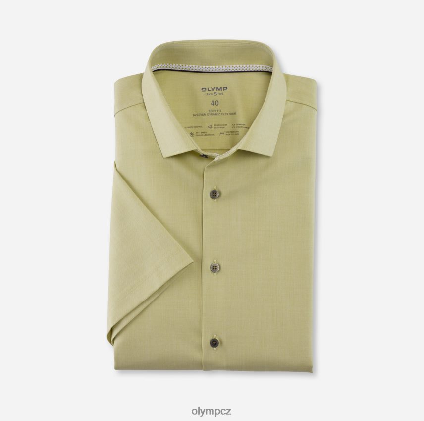 oblečení OLYMP 5. úroveň 24/sedm body fit, obchodní košile, moderní kent, zelená PN4446570