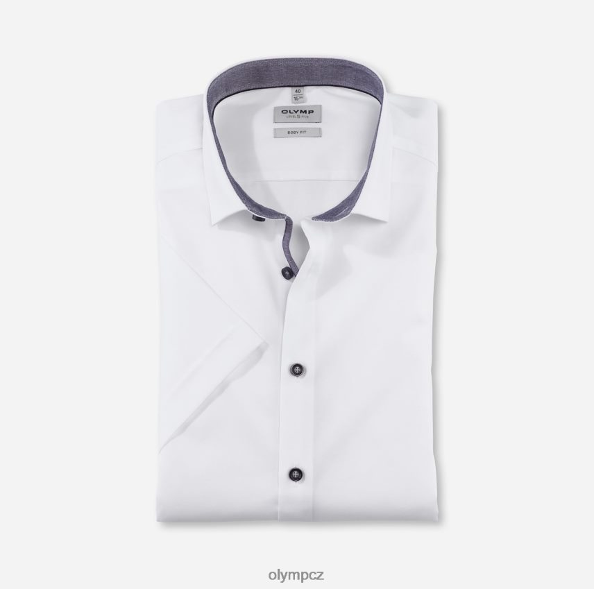 oblečení OLYMP body pět úrovně, obchodní košile, moderní kent, antracit PN4446687