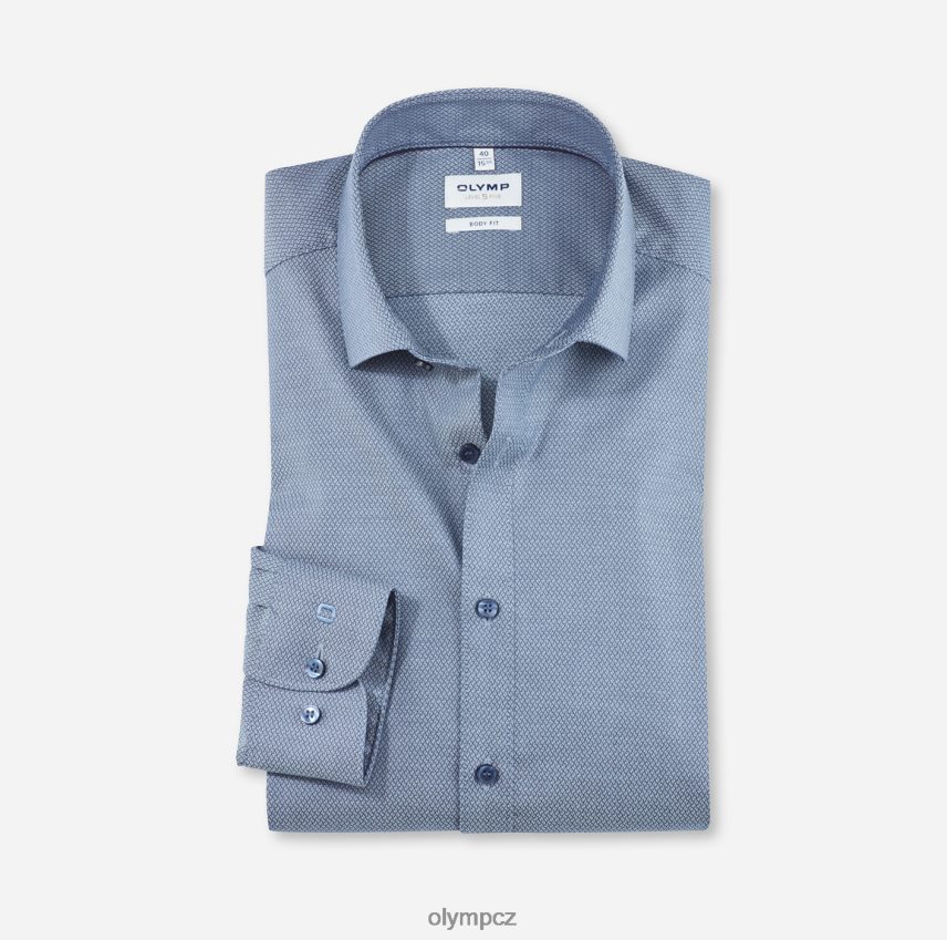 oblečení OLYMP body pět úrovně, obchodní košile, moderní kent, bleu PN4446747