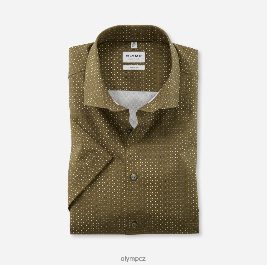oblečení OLYMP body pět úrovně, obchodní košile, moderní kent, mosaz PN4446667