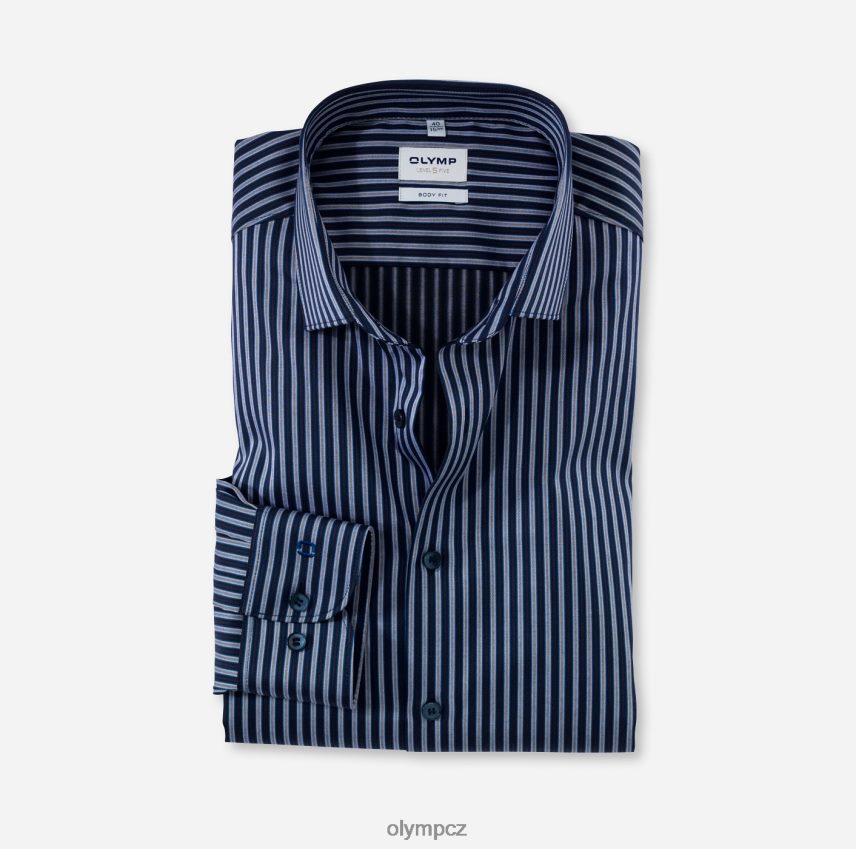 oblečení OLYMP body pět úrovně, obchodní košile, moderní kent, námořník PN4446823