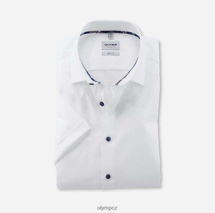oblečení OLYMP body pět úrovně, obchodní košile, new york kent, bílá PN4446345