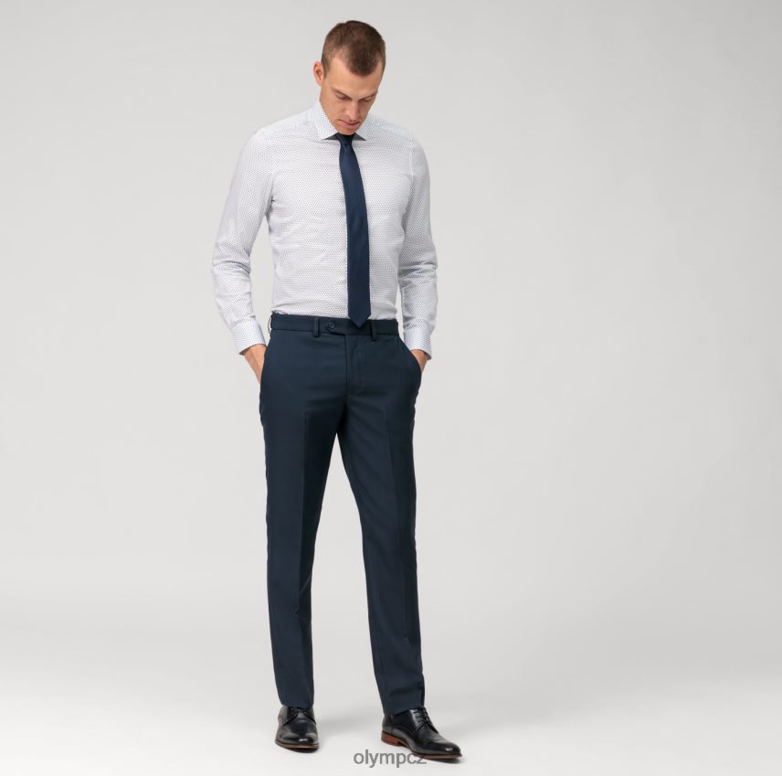 oblečení OLYMP body pět úrovně, obchodní košile, new york kent, bleu PN4446575