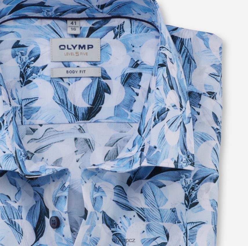 oblečení OLYMP body pět úrovně, obchodní košile, new york kent, bleu PN4446728