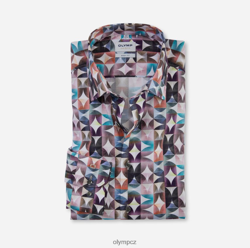 oblečení OLYMP body pět úrovně, obchodní košile, new york kent, fuchsie PN4446363