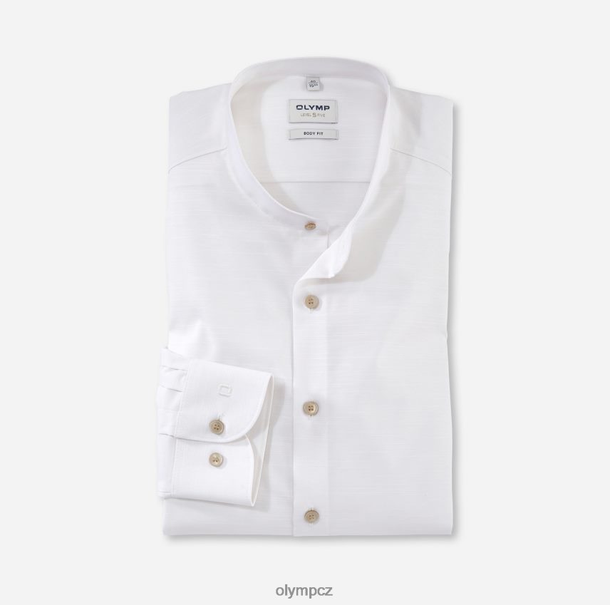 oblečení OLYMP body pět úrovně, obchodní košile, stojáček, světle béžová PN4446384