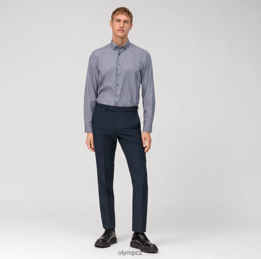 oblečení OLYMP oděv úrovně 5 sepraný na tělo, obchodní košile, zapínání na knoflíky, námořník PN4446493