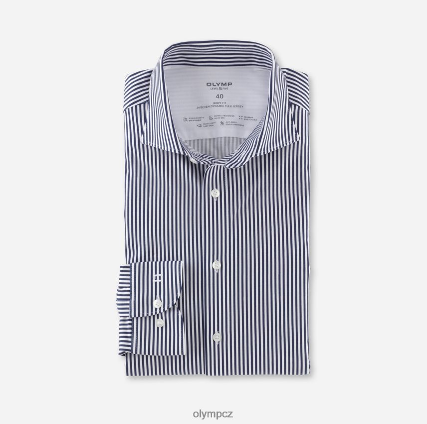 oblečení OLYMP úroveň pět 24/sedm body fit, business shirt, kent, marine PN4446491