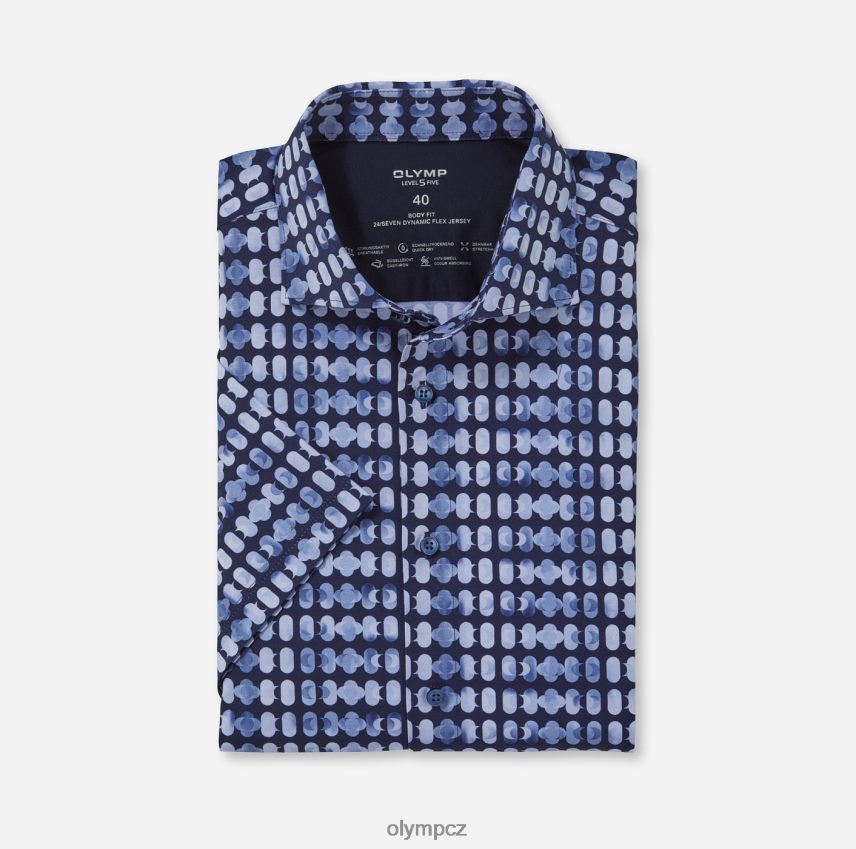 oblečení OLYMP úroveň pět 24/sedm body fit, business shirt, kent, marine PN4446556