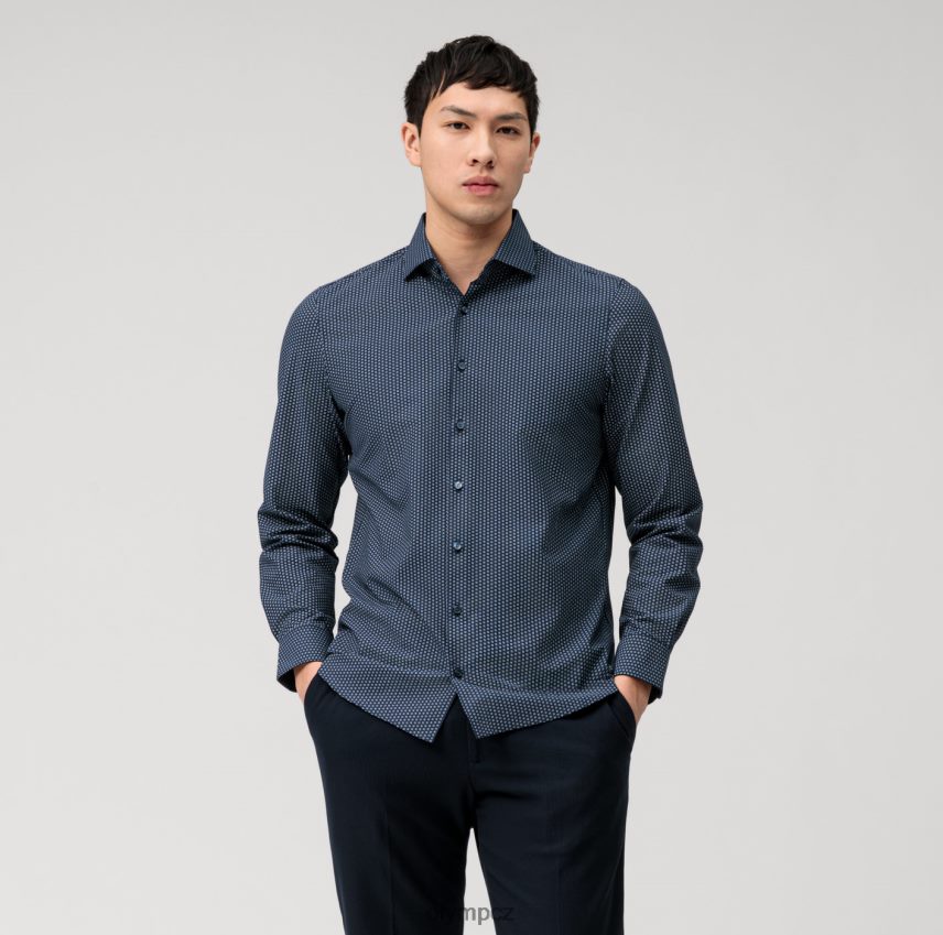 oblečení OLYMP úroveň pět 24/sedm body fit, business shirt, kent, marine PN4446605