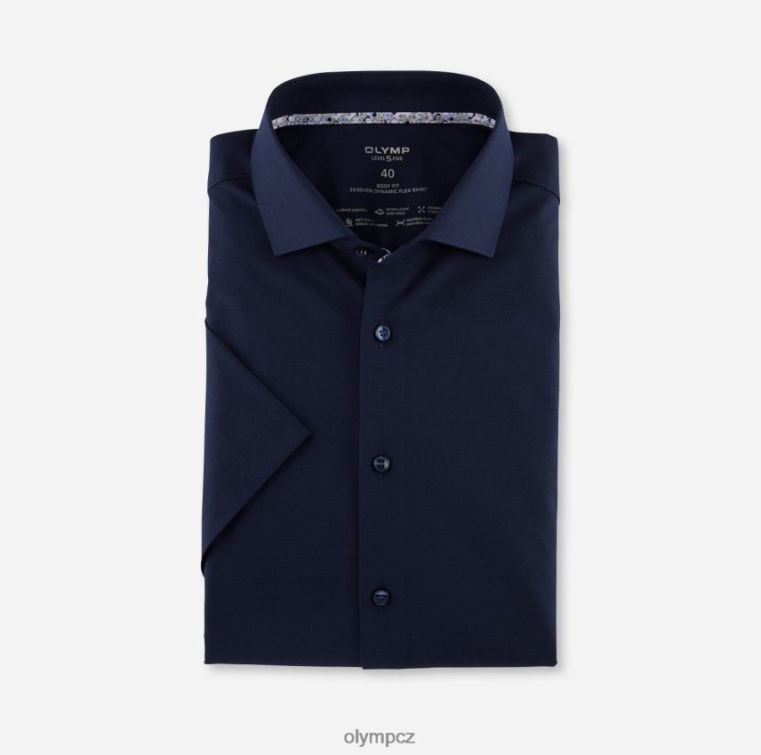 oblečení OLYMP úroveň pět 24/sedm body fit, business shirt, kent, marine PN4446617