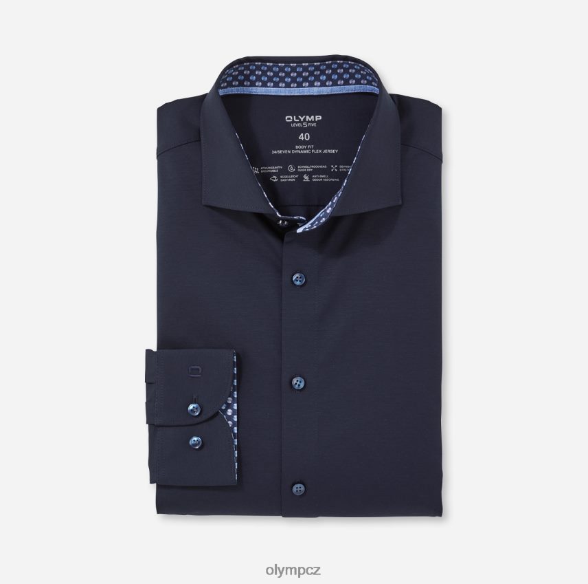 oblečení OLYMP úroveň pět 24/sedm body fit, business shirt, kent, marine PN4446769