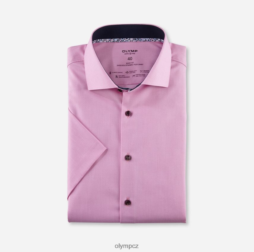 oblečení OLYMP úroveň pět 24/sedm body fit, business shirt, kent, pink PN4446669