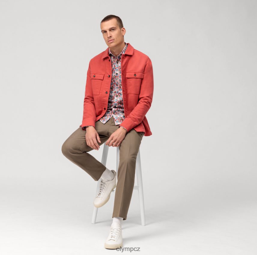 oblečení OLYMP úroveň pět 24/sedm body fit, business shirt, kent, red PN4446521