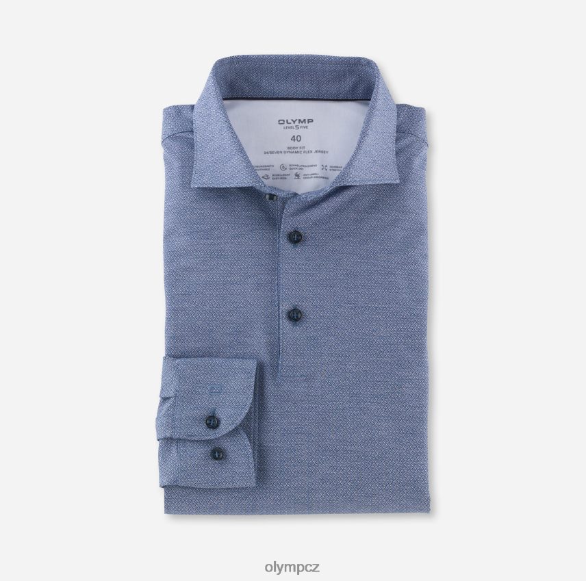 oblečení OLYMP úroveň pět 24/sedm body fit, business shirt, kent, royal PN4446699