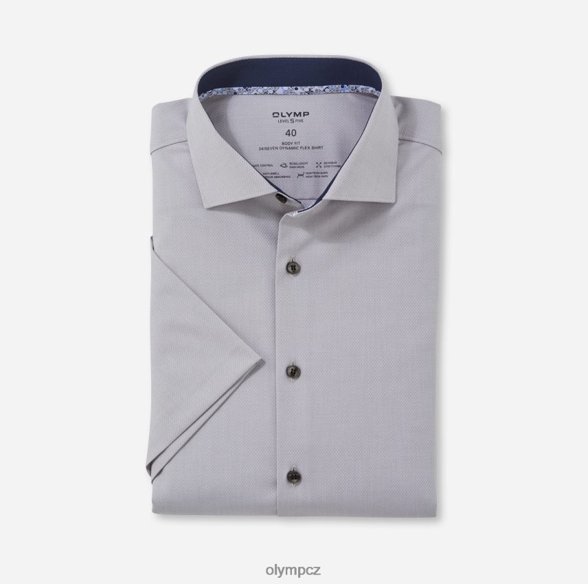 oblečení OLYMP úroveň pět 24/sedm body fit, business shirt, kent, taupe PN4446624