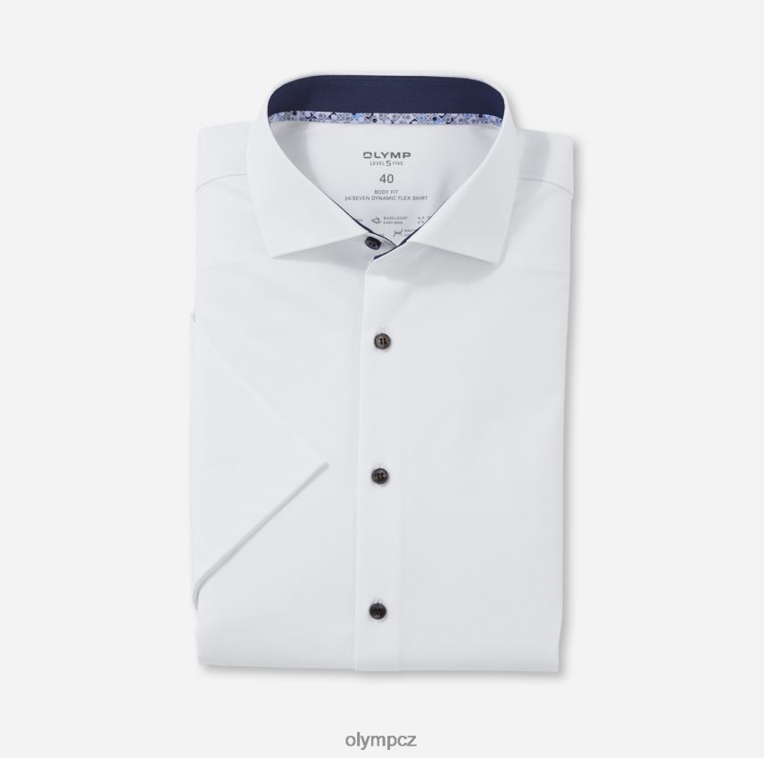 oblečení OLYMP úroveň pět 24/sedm body fit, business shirt, kent, white PN4446723