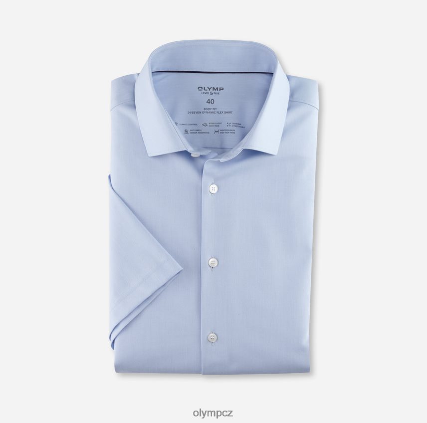oblečení OLYMP úroveň pět 24/sedm body fit, business trička, moderní kent, bleu PN4446504