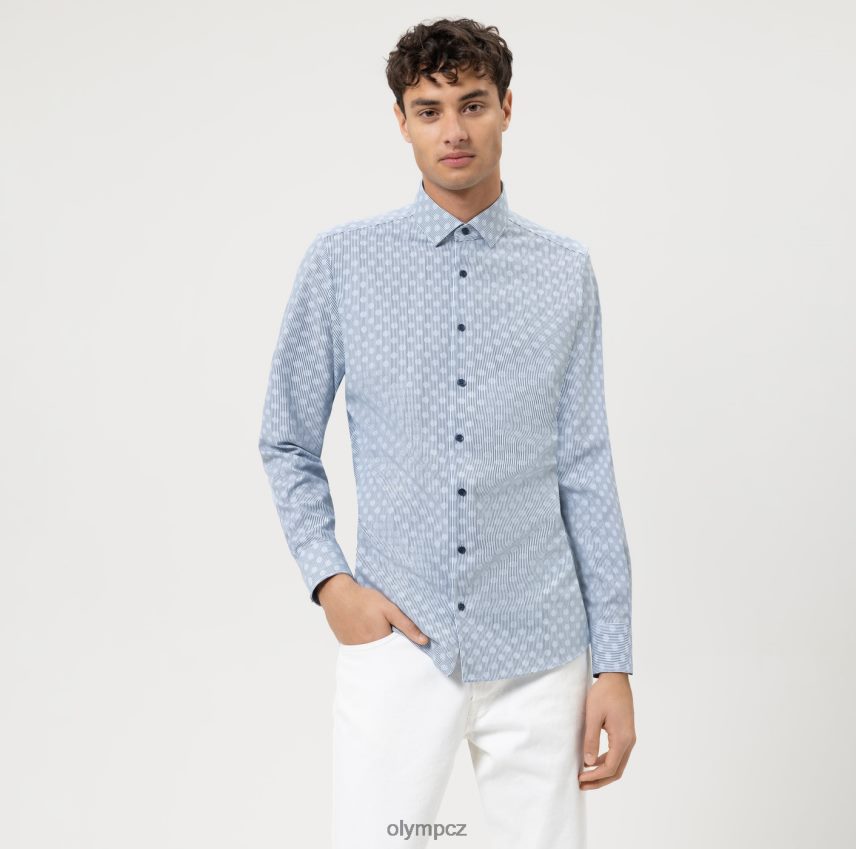 oblečení OLYMP úroveň pět 24/sedm body fit, business trička, moderní kent, bleu PN4446633