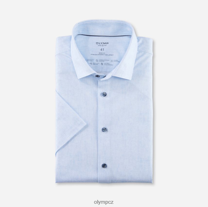 oblečení OLYMP úroveň pět 24/sedm body fit, business trička, moderní kent, bleu PN4446683