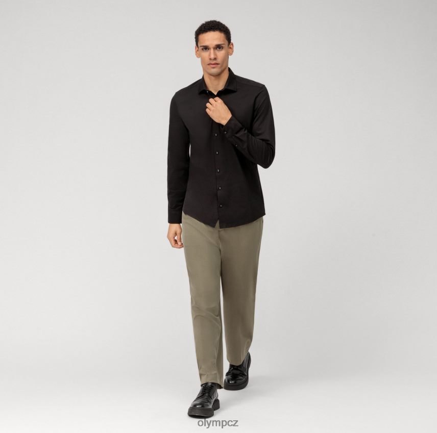 oblečení OLYMP úroveň pět 24/sedm body fit, business trička, new york kent, černá PN4446389