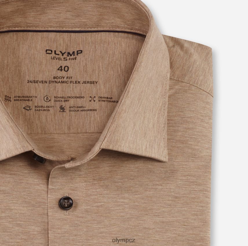 oblečení OLYMP úroveň pět 24/sedm body fit, business trička, new york kent, přírodní PN4446621