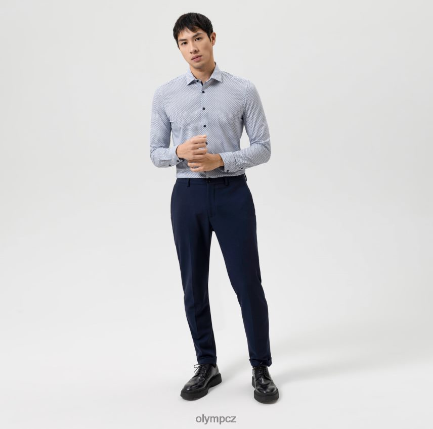 oblečení OLYMP úroveň pět 24/sedm body fit, business triko, dlouhý rukáv extra dlouhý, moderní kent, marine PN4446883